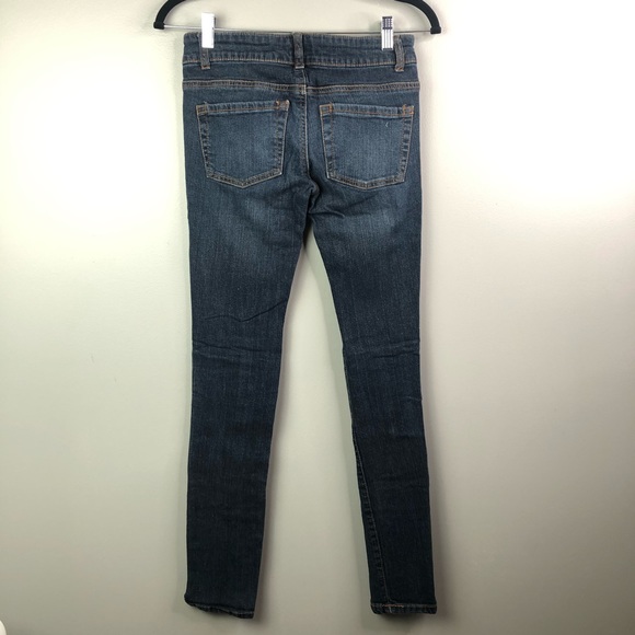 Women’s dark wash distressed skinny jeans Sz 3 - Picture 2 of 7